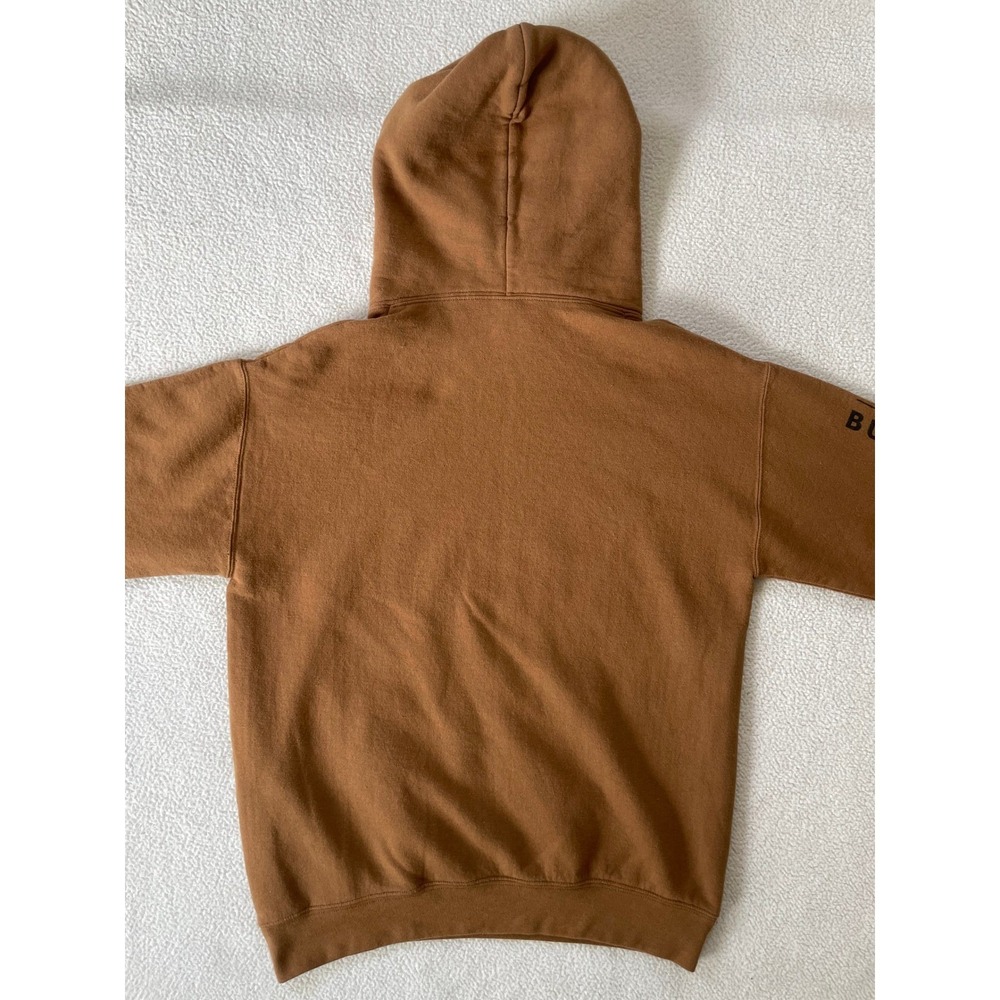 Jerzees Mens Small Hoodie Brown Nucor American Made Steel Graphic Pullover - Picture 16 of 16